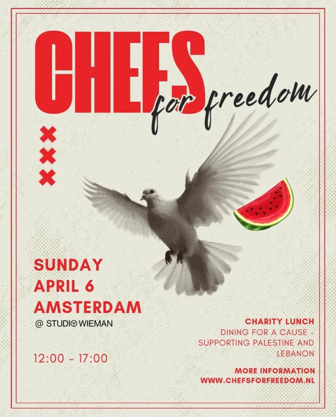 Chefs for freedom April Poster